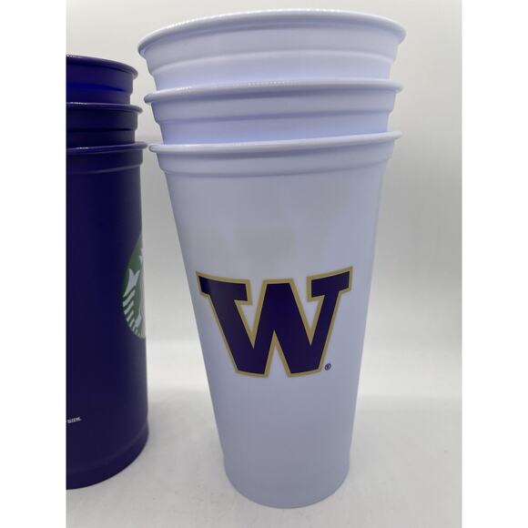 Starbucks UW 16 oz Cold Cup Tumblers Replacements (6) No Straws Or Lids - Picture 2 of 12